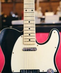 Mario Martin Model-T Double Bound Electric Guitar-Lightly Relic'd in a Black Finish - Recently Born - Image 3