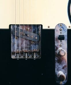 Mario Martin Model-T Double Bound Electric Guitar-Lightly Relic'd in a Black Finish - Recently Born - Image 5