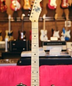 Mario Martin Model-T Double Bound Electric Guitar-Lightly Relic'd in a Black Finish - Recently Born - Image 6