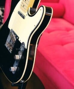 Mario Martin Model-T Double Bound Electric Guitar-Lightly Relic'd in a Black Finish - Recently Born - Image 9
