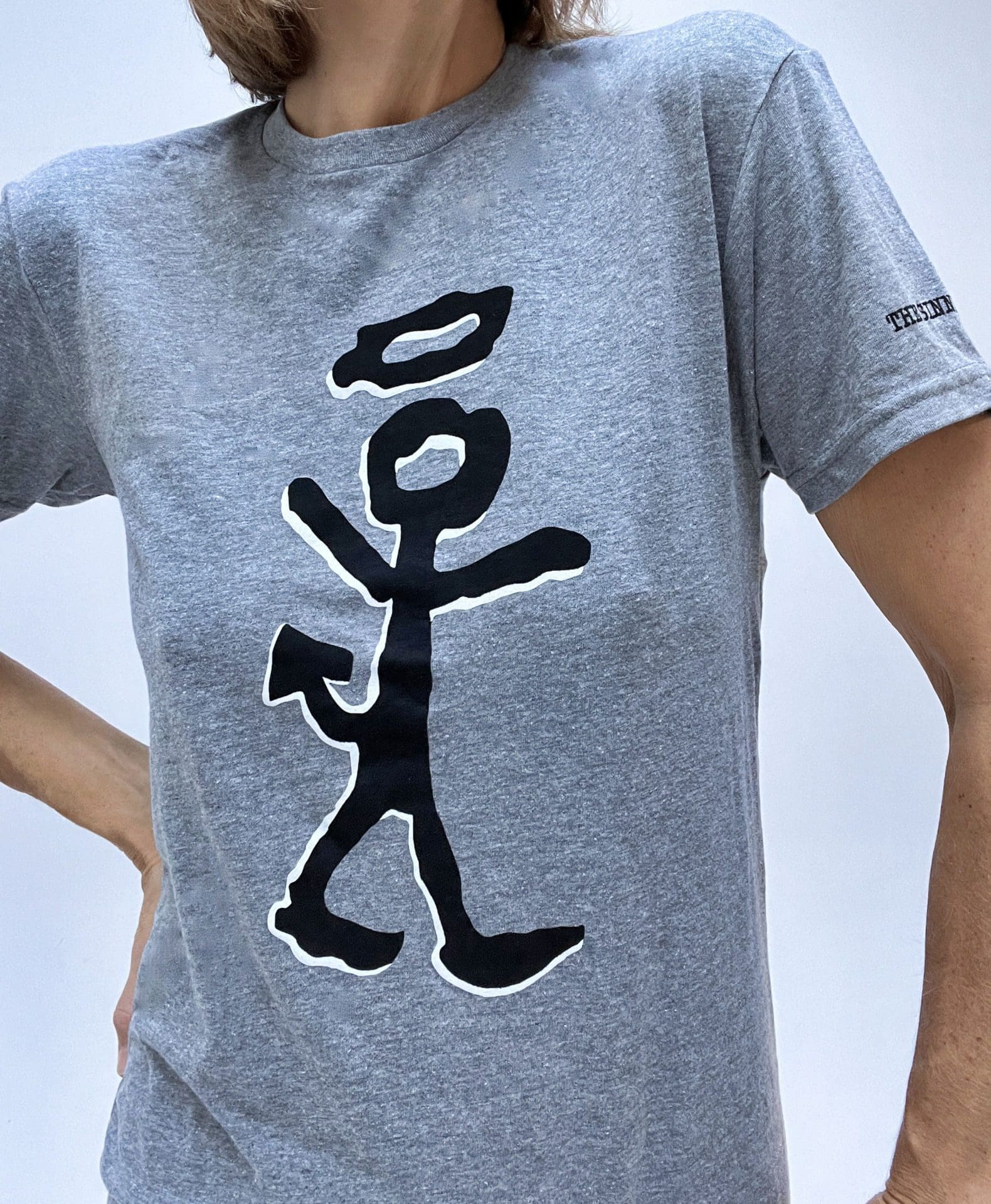 "Sinning Saint" Unisex Gray T-Shirt by Will Lee - Size Large-All tees available in other sizes