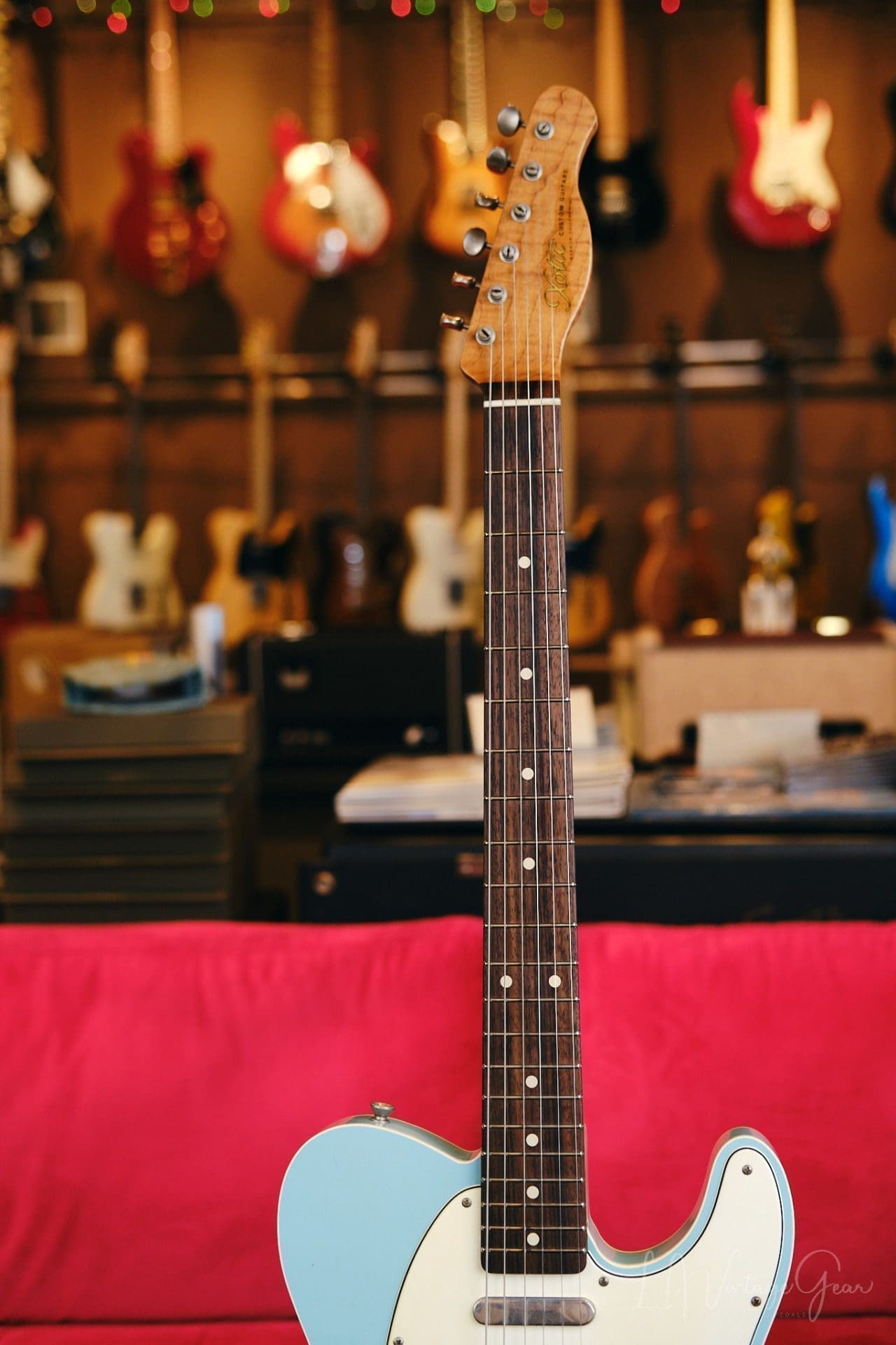 Xotic XTC1 T-Style Double Bound Electric Guitar-Sonic Blue Finish