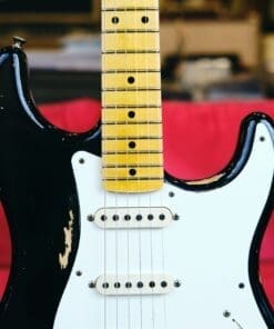 Fender Custom Shop Wildwood 10 '57 Stratocaster Electric Guitar - 2013 Heavy Relic in Black - Image 3