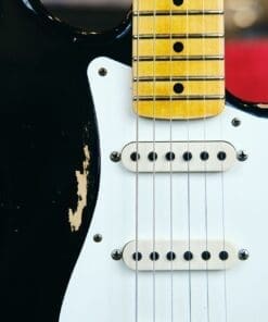 Fender Custom Shop Wildwood 10 '57 Stratocaster Electric Guitar - 2013 Heavy Relic in Black - Image 7