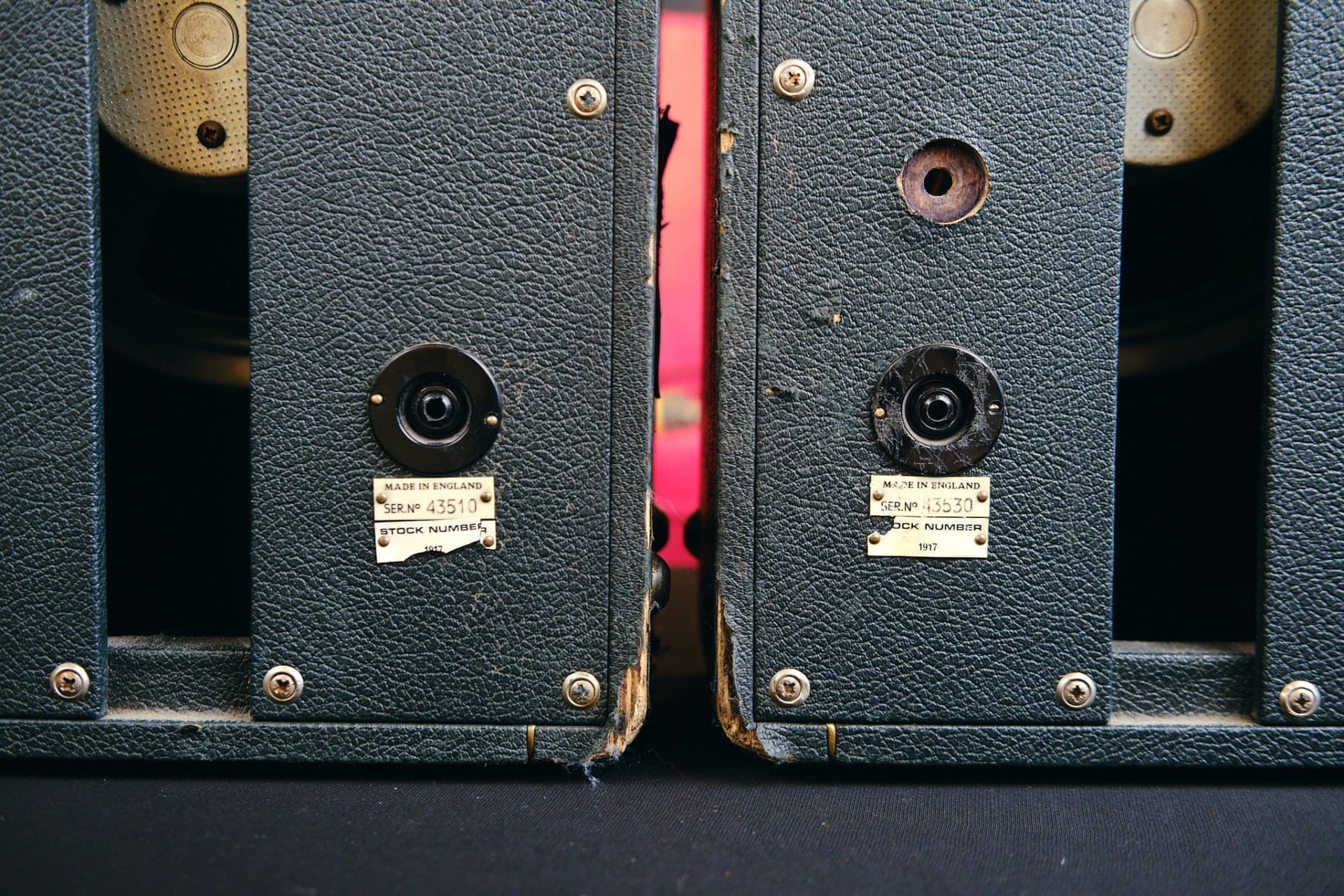 Marshall 1973 PA20 JMP Head & Matching 1917 2x10 Speaker Columns - Image 14