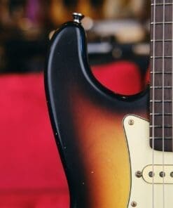Mario Martin “Model S” Electric Guitar – Relic’d 3 Tone Sunburst Finish & Fralin Vintage Hot Pickups! - Image 5