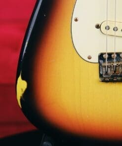 Mario Martin “Model S” Electric Guitar – Relic’d 3 Tone Sunburst Finish & Fralin Vintage Hot Pickups! - Image 8
