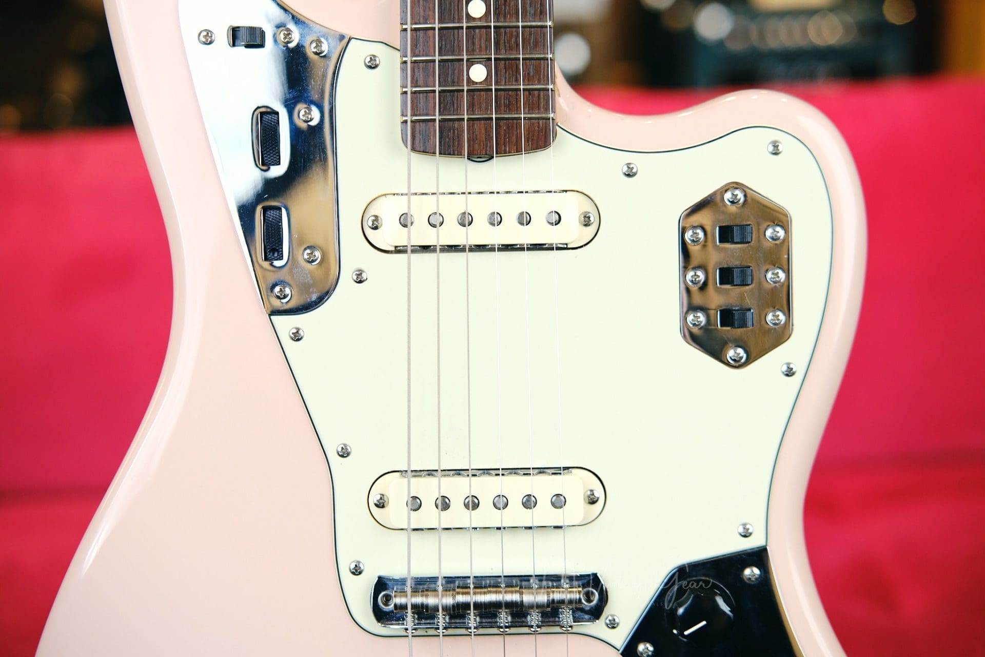 Fender American Vintage Limited Edition Thin Skin '62 Reissue Jaguar Electric Guitar - Shell Pink Finish - Image 11