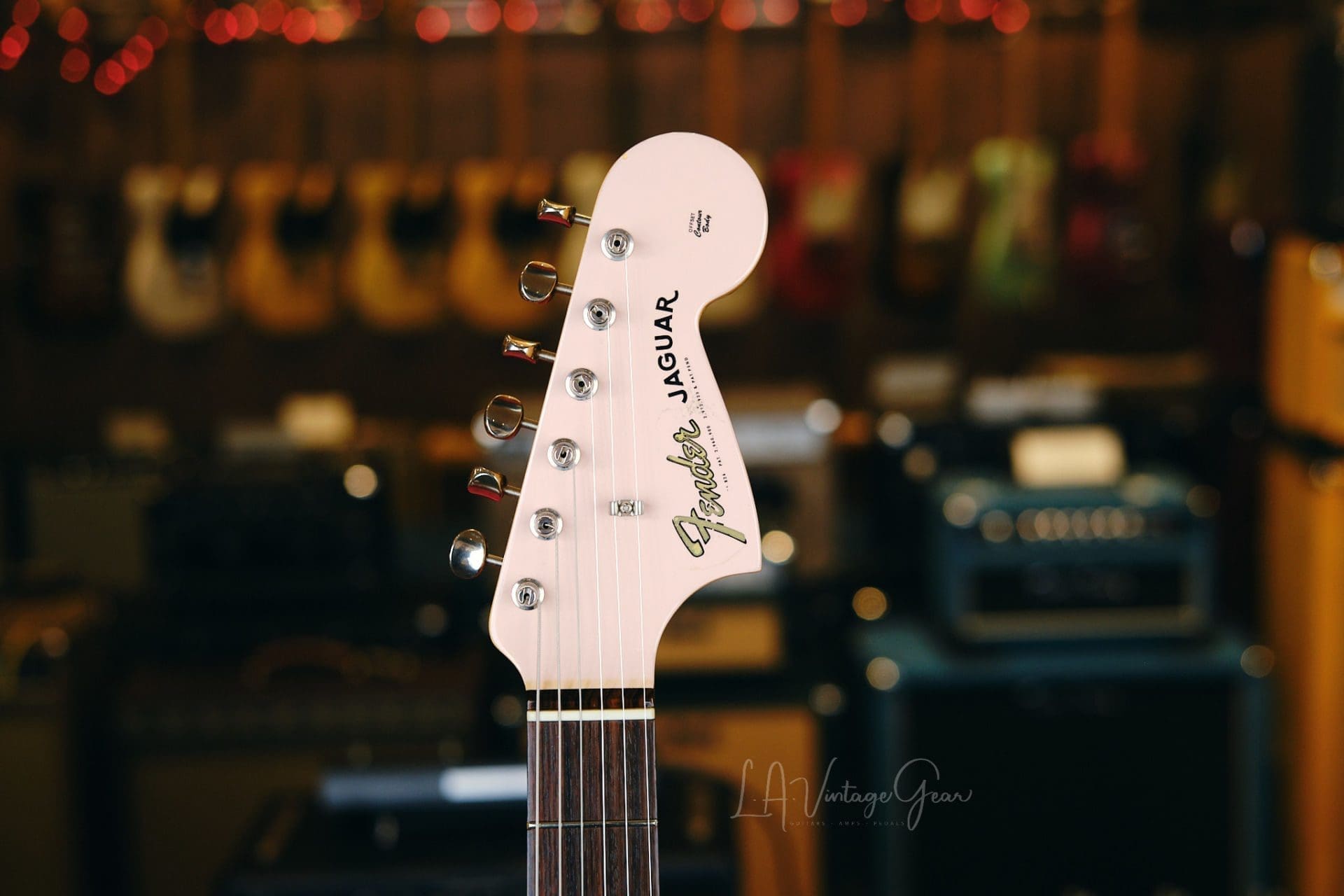 Fender American Vintage Limited Edition Thin Skin '62 Reissue Jaguar Electric Guitar - Shell Pink Finish - Image 15