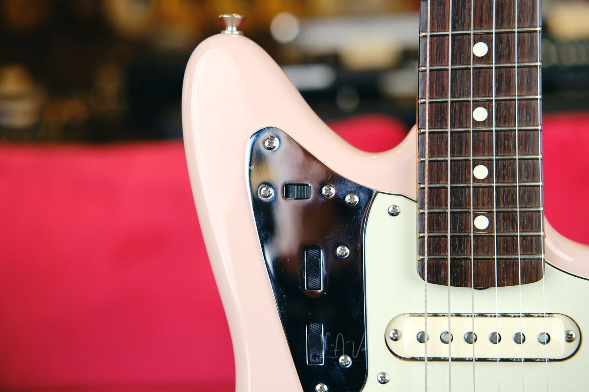 Fender American Vintage Limited Edition Thin Skin '62 Reissue Jaguar Electric Guitar - Shell Pink Finish - Image 5