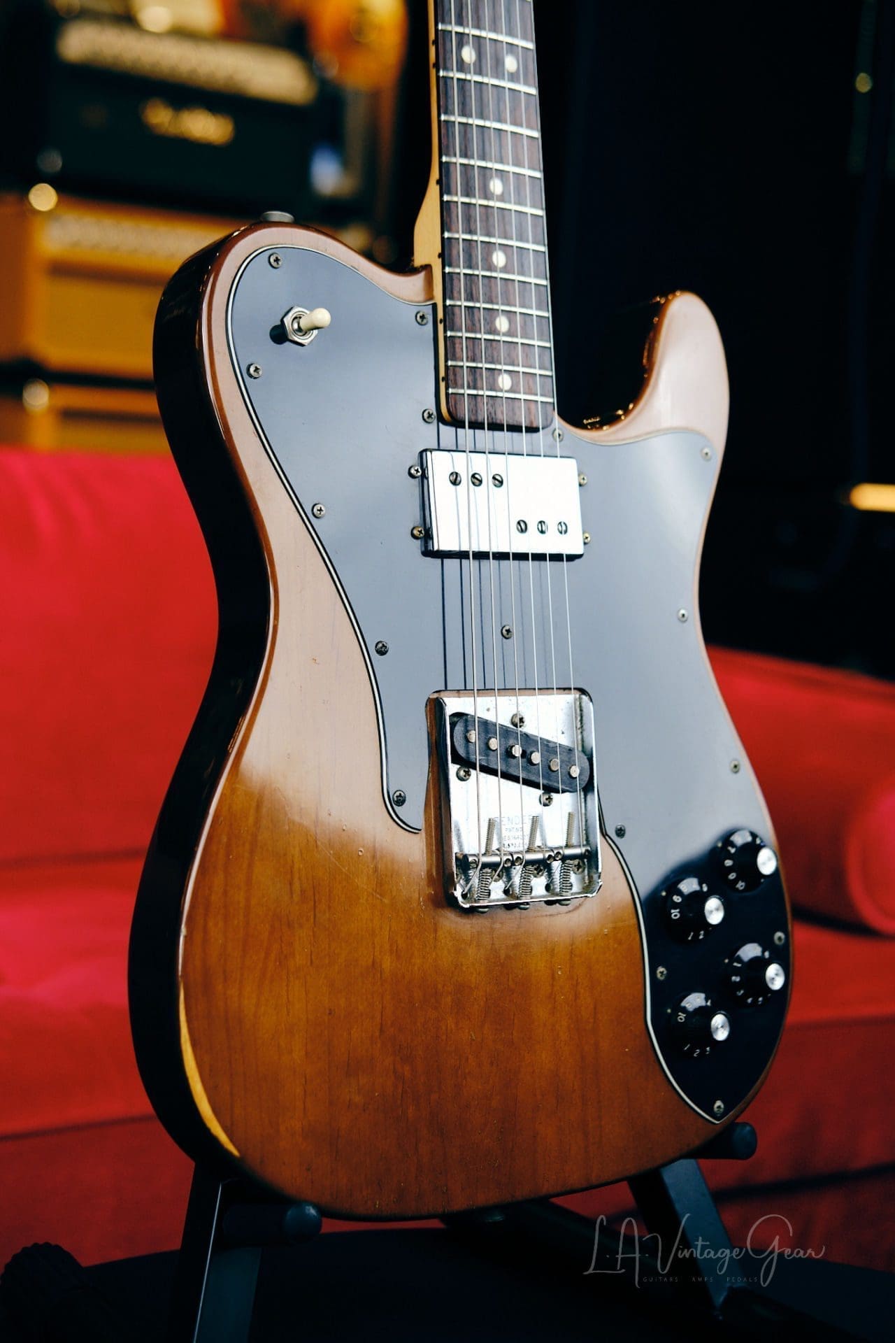 Fender 1973 Telecaster Custom Electric Guitar-Mocha Brown Finish