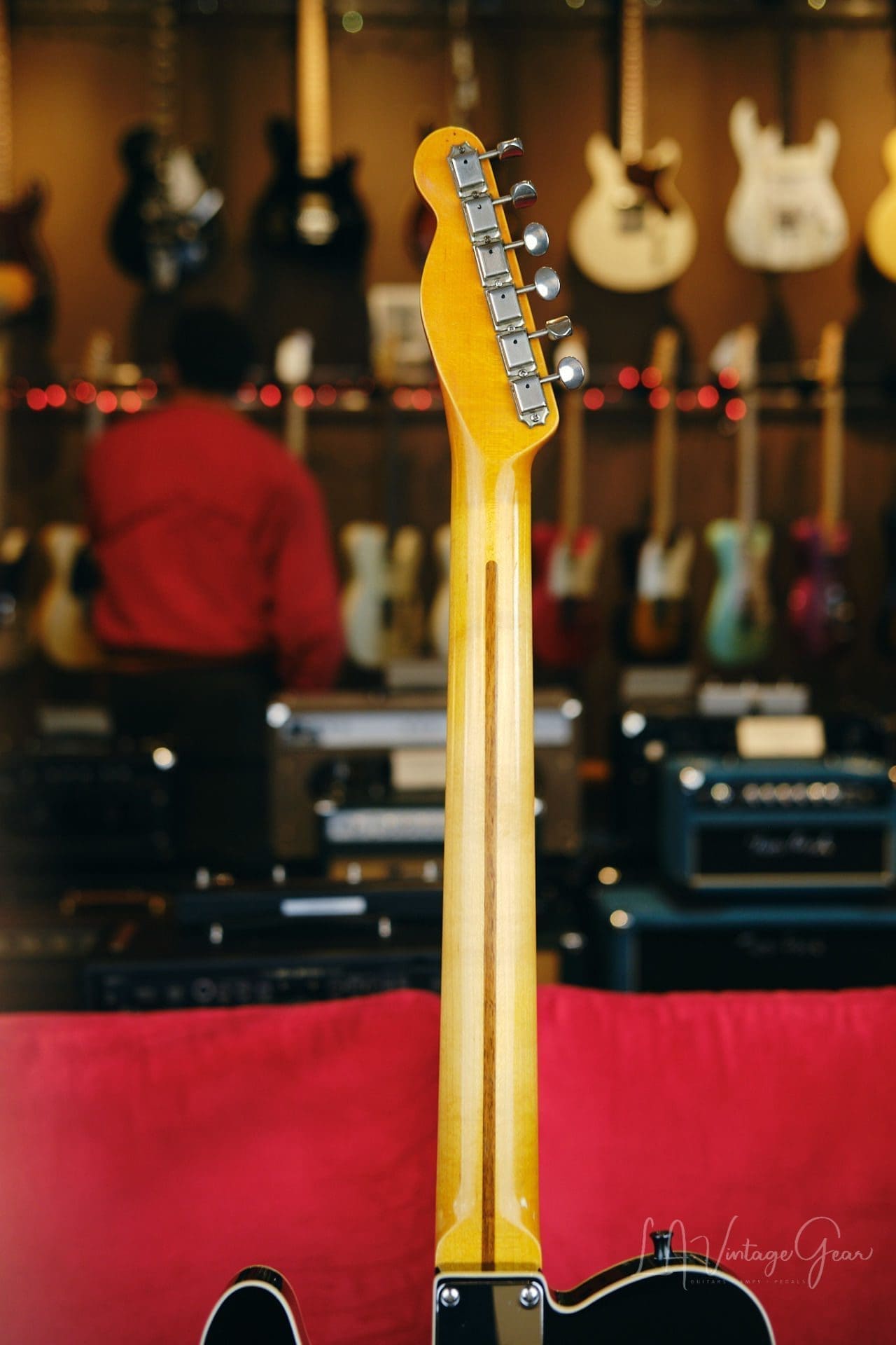 Partscaster Electric Guitar - Black "T-Line Style" in a Black Gloss Finish - Image 19