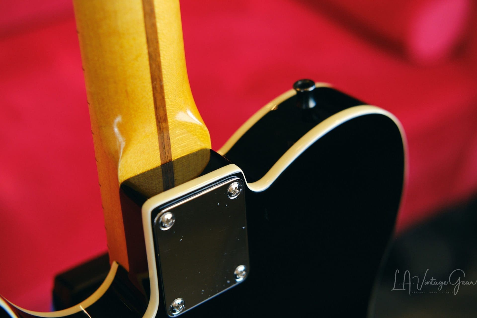 Partscaster Electric Guitar - Black "T-Line Style" in a Black Gloss Finish - Image 21