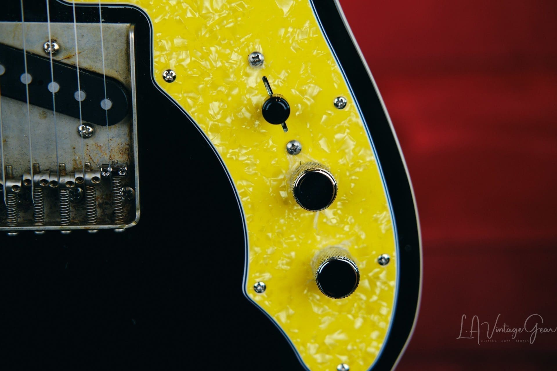 Partscaster Electric Guitar - Black "T-Line Style" in a Black Gloss Finish - Image 9