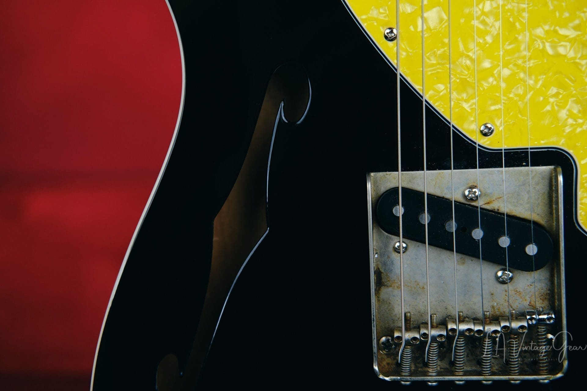 Partscaster Electric Guitar - Black "T-Line Style" in a Black Gloss Finish - Image 10