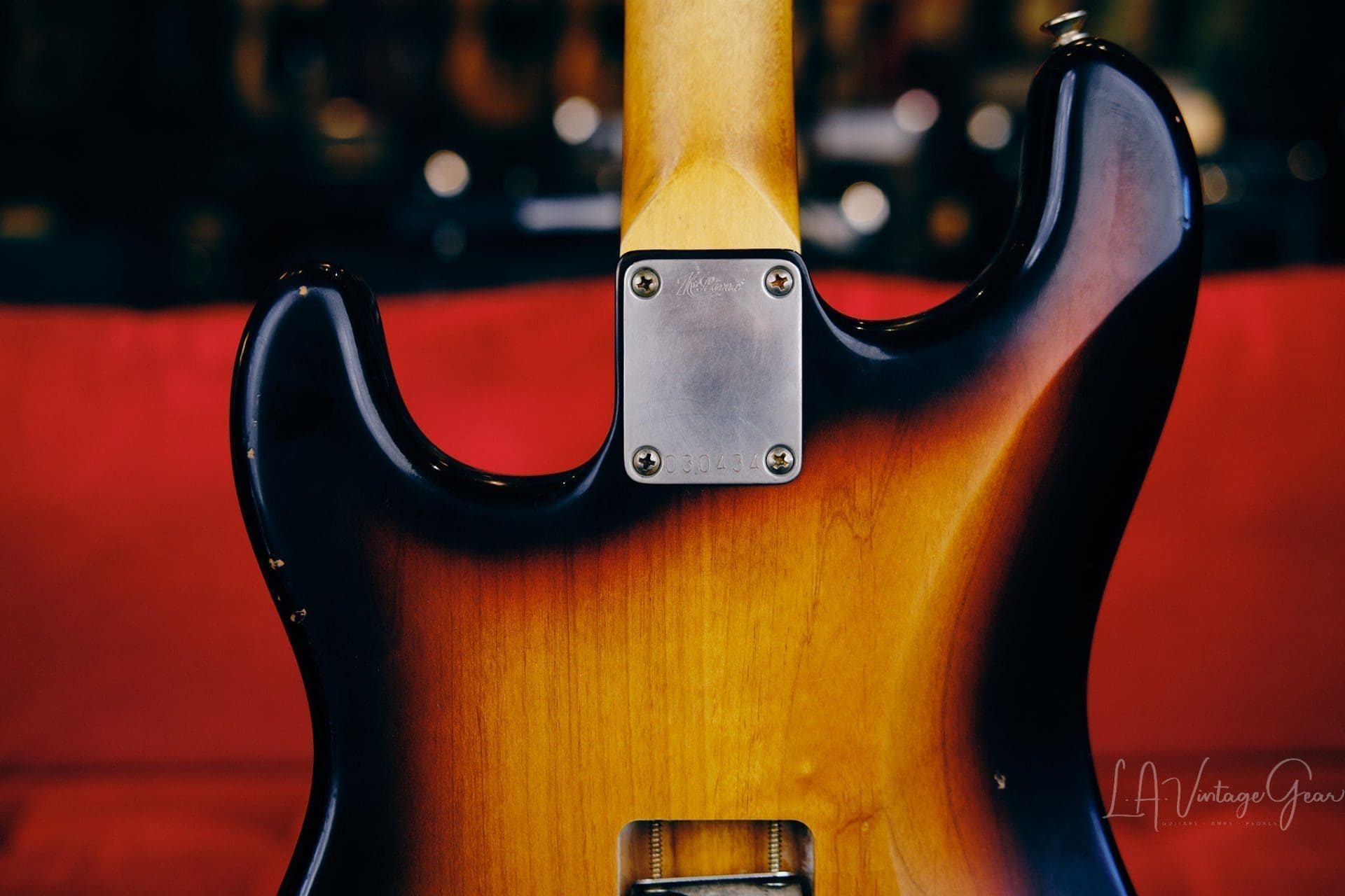 K-Line Springfield S-Style Electric Guitar - 3 Tone Sunburst #030434 - Image 11