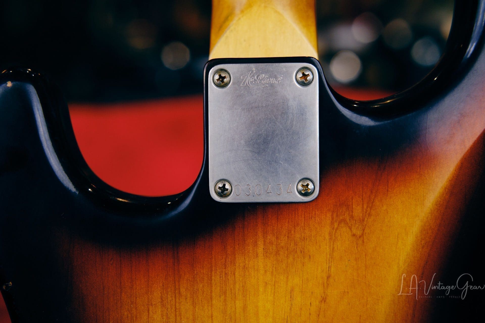 K-Line Springfield S-Style Electric Guitar - 3 Tone Sunburst #030434 - Image 14
