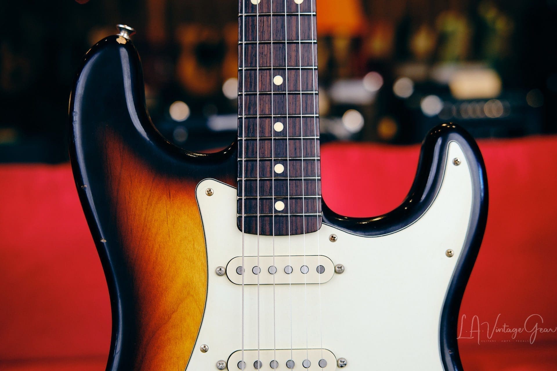 K-Line Springfield S-Style Electric Guitar - 3 Tone Sunburst #030434 - Image 3