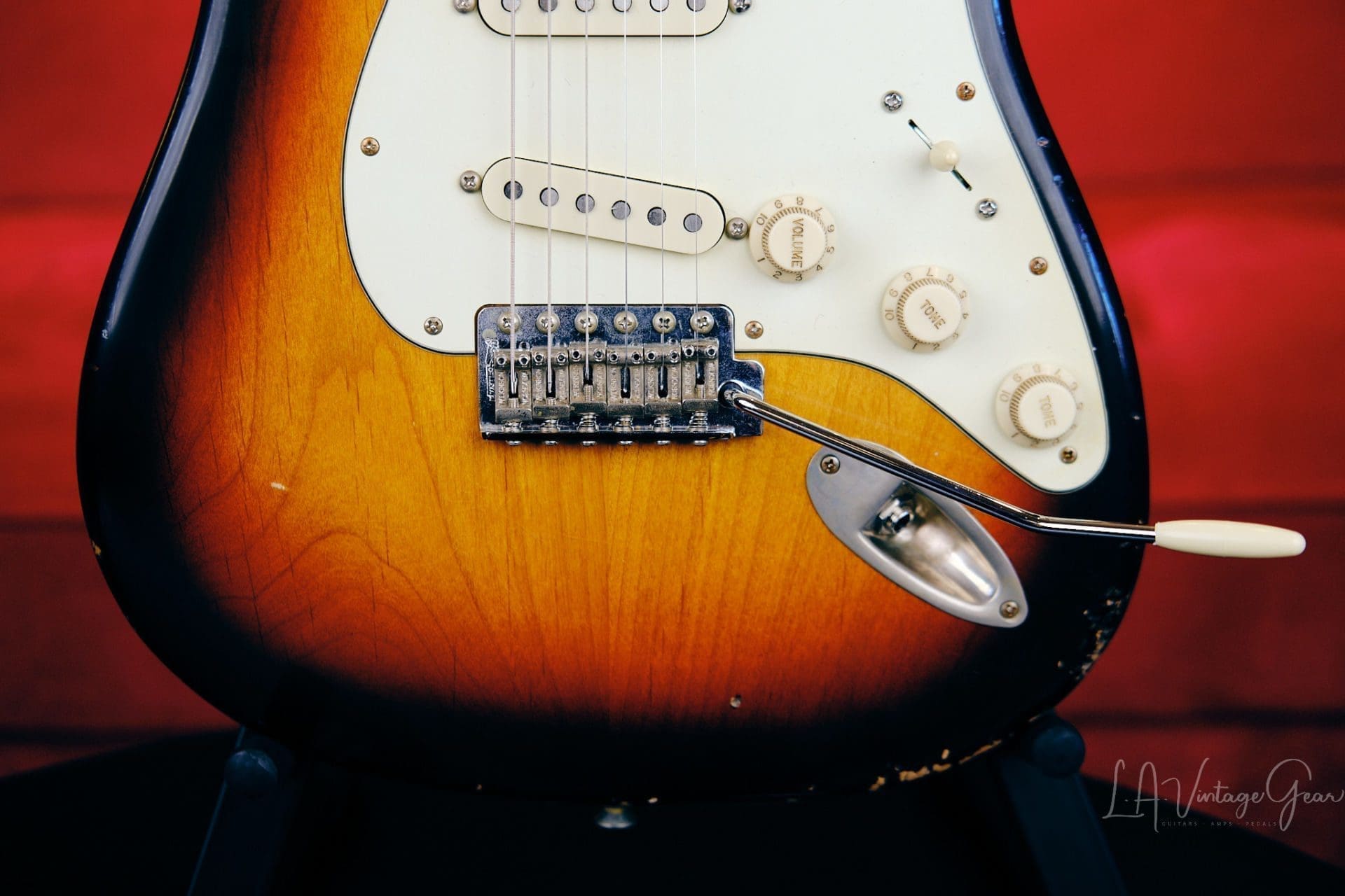 K-Line Springfield S-Style Electric Guitar - 3 Tone Sunburst #030434 - Image 4