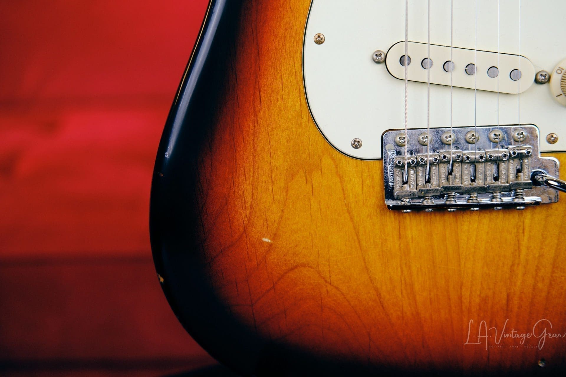 K-Line Springfield S-Style Electric Guitar - 3 Tone Sunburst #030434 - Image 7