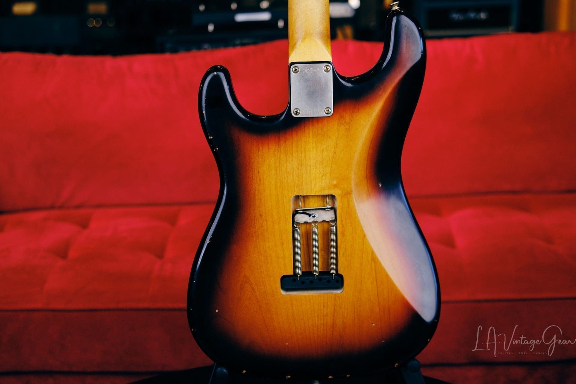 K-Line Springfield S-Style Electric Guitar - 3 Tone Sunburst #030434 - Image 10