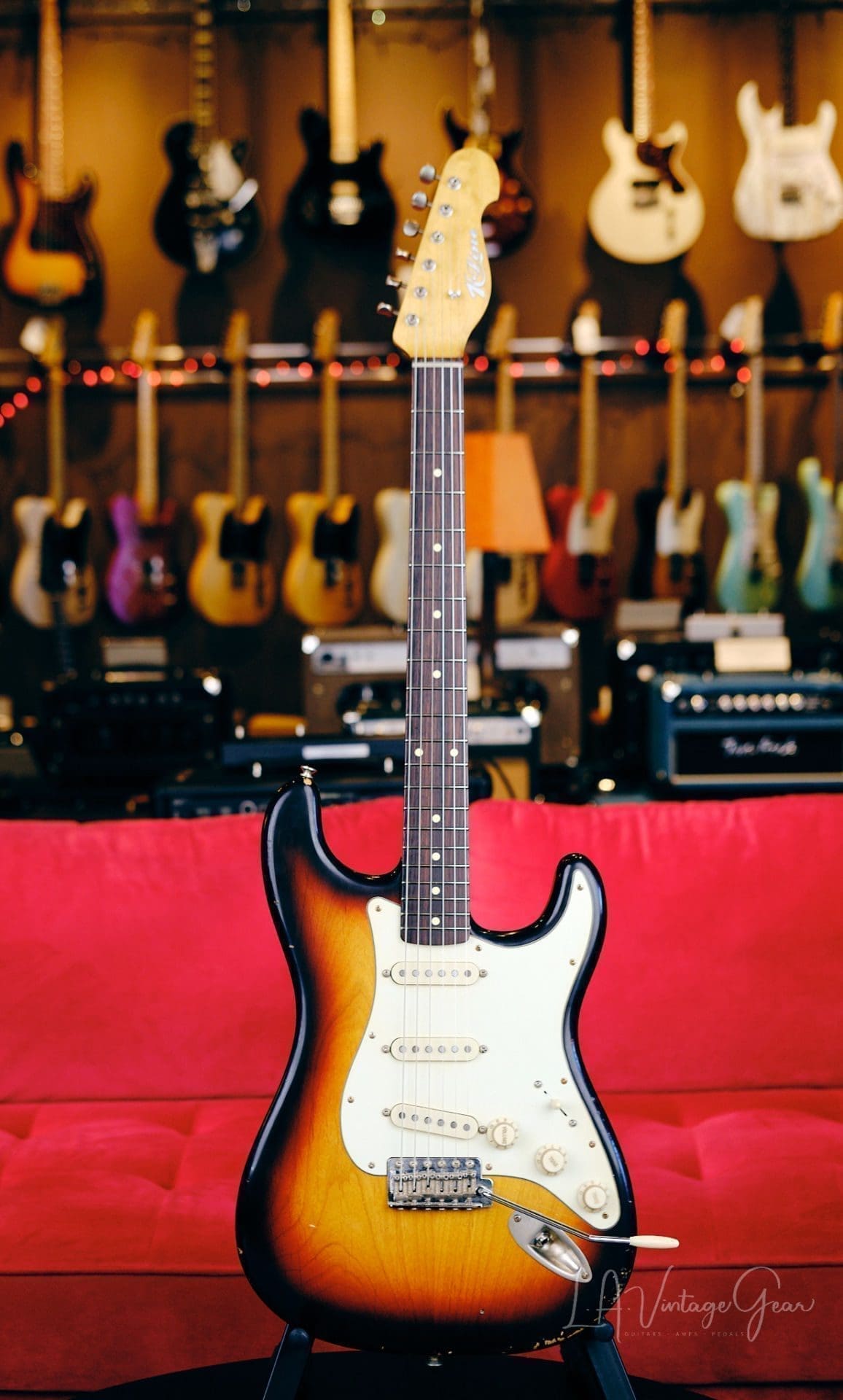 K-Line Springfield S-Style Electric Guitar - 3 Tone Sunburst #030434