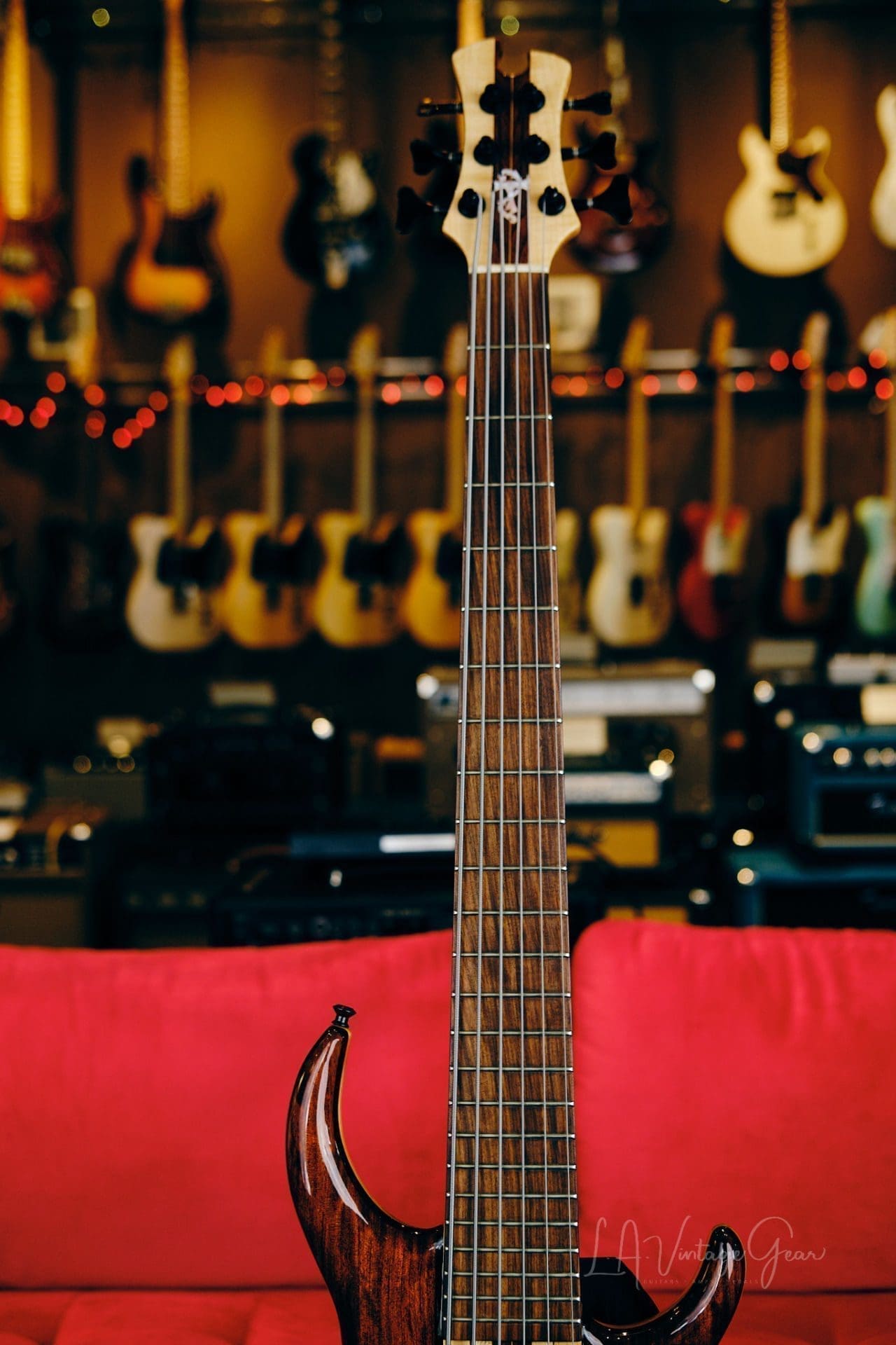 Tobias 6 String Classic Bass 1996-Walnut-Wenge-Alder Body, Pau Ferro Fretboard & Bartolini Pickups! - Image 11