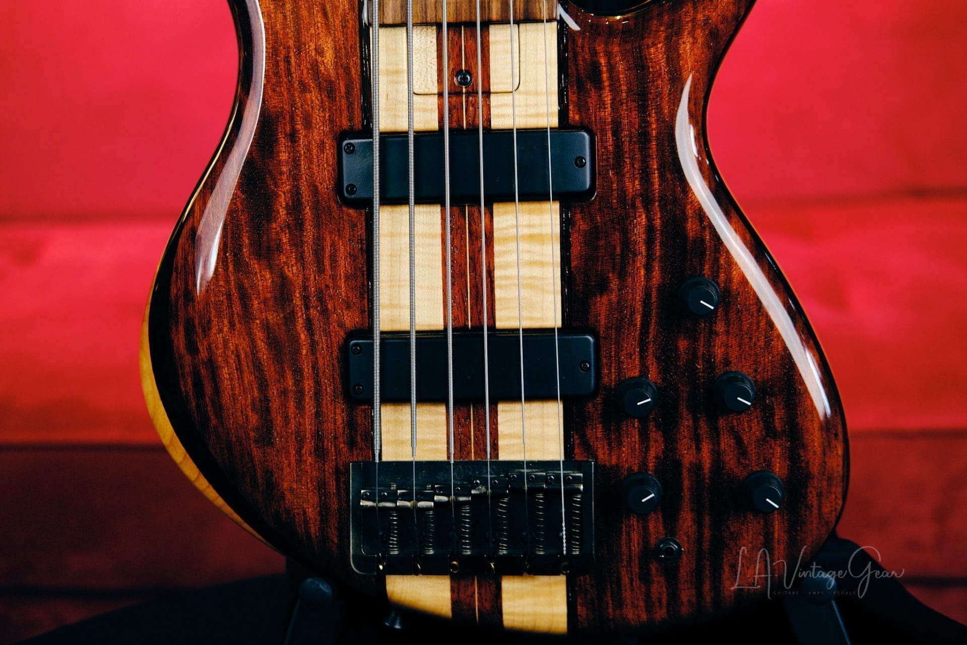 Tobias 6 String Classic Bass 1996-Walnut-Wenge-Alder Body, Pau Ferro Fretboard & Bartolini Pickups! - Image 3