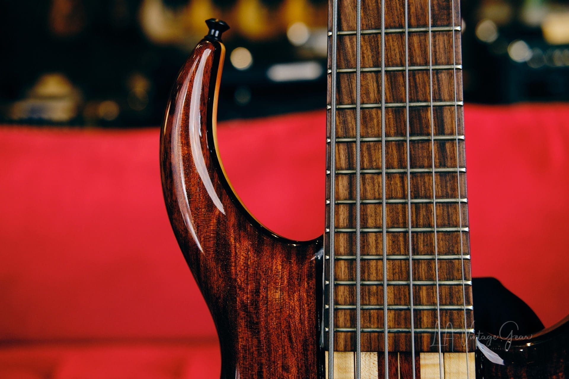 Tobias 6 String Classic Bass 1996-Walnut-Wenge-Alder Body, Pau Ferro Fretboard & Bartolini Pickups! - Image 4