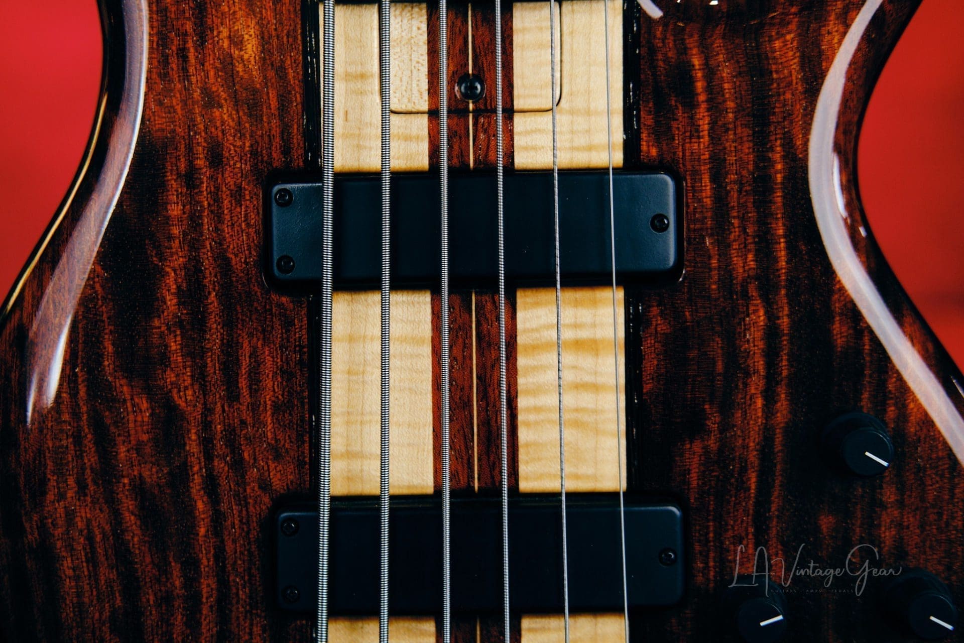 Tobias 6 String Classic Bass 1996-Walnut-Wenge-Alder Body, Pau Ferro Fretboard & Bartolini Pickups! - Image 6