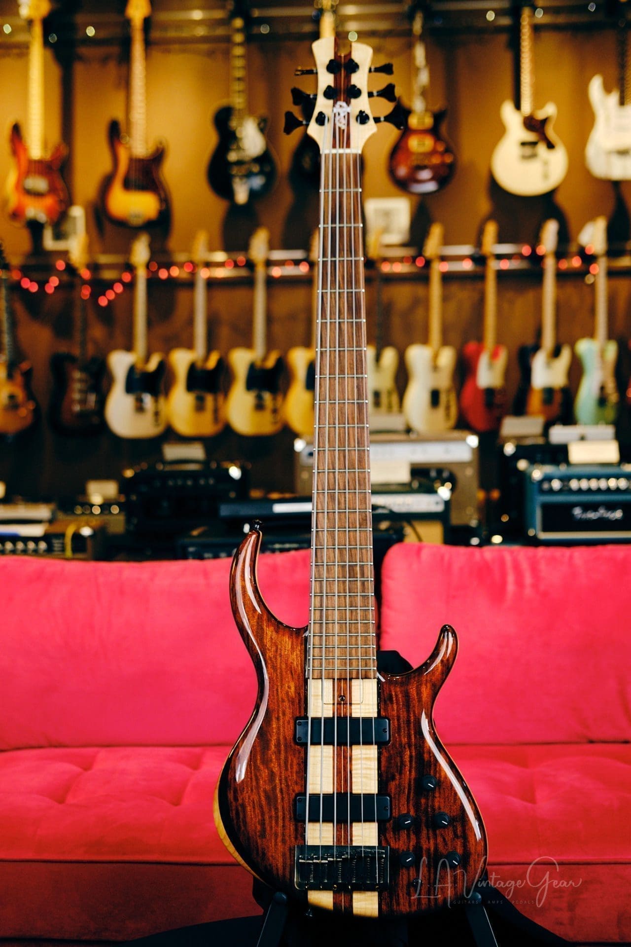 Tobias 6 String Classic Bass 1996-Walnut-Wenge-Alder Body, Pau Ferro Fretboard & Bartolini Pickups!