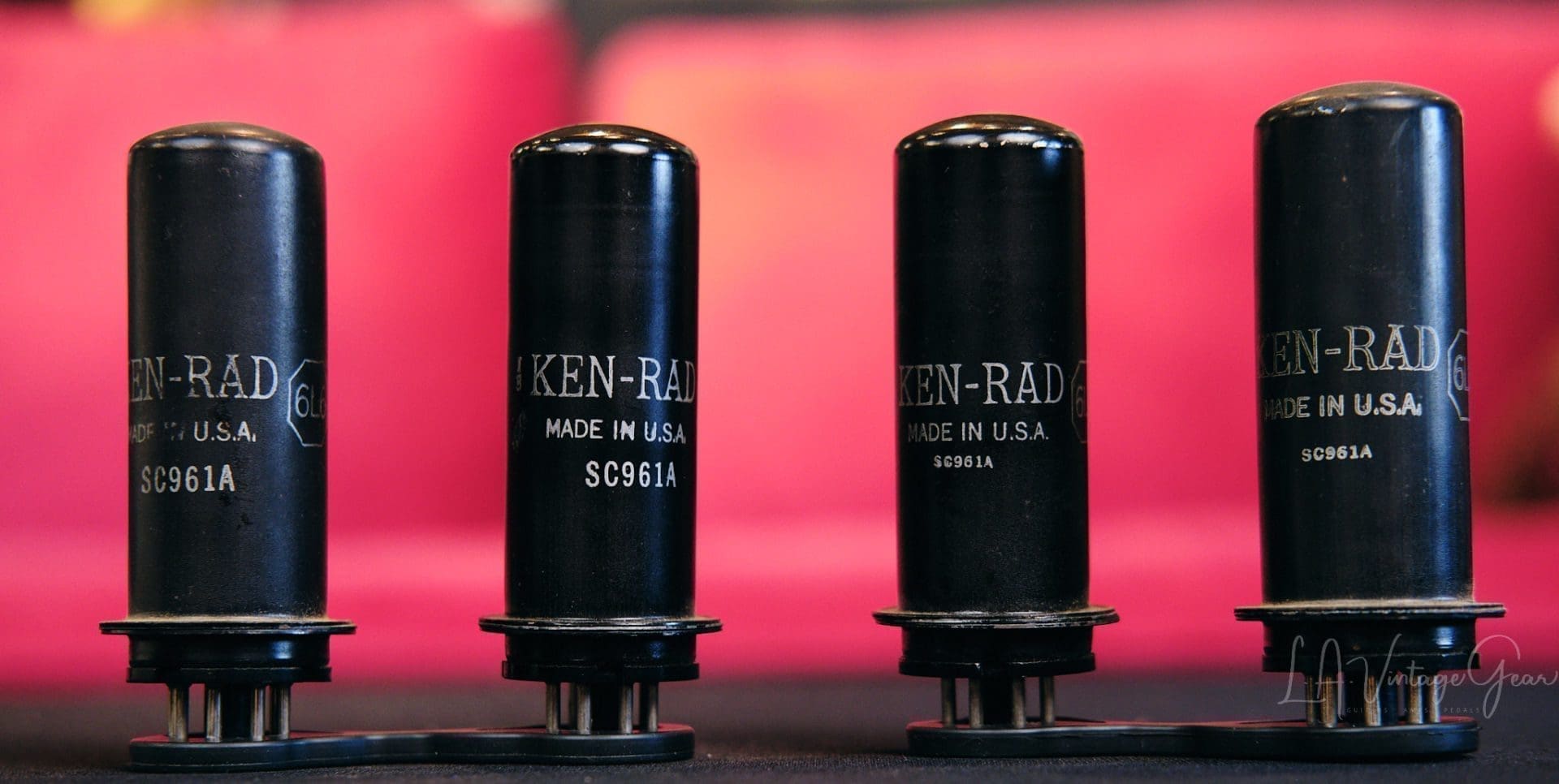 Vintage 6L6 Metal Tube Pair - Various Manufacturers - Tests Good - Image 6