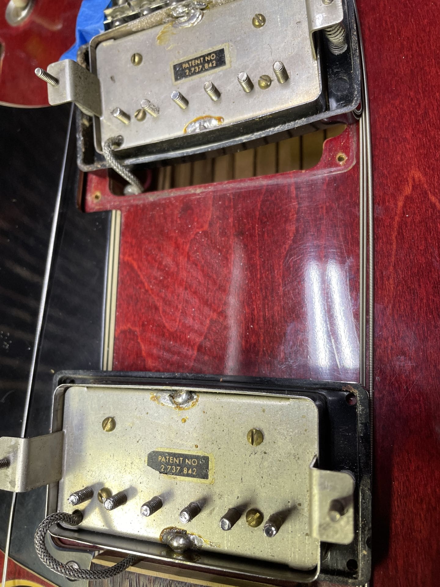 Gibson 1970 ES-335 Electric Guitar - Cherry Red Finish, All Original Except for the Tuners! - Image 24