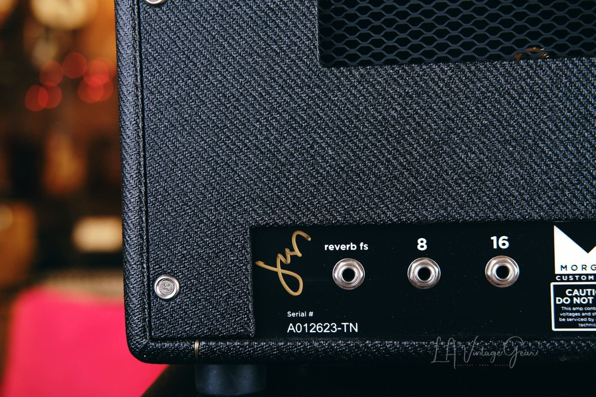 Morgan Custom Shop PR12 Head & 1x12 Cab - Black Tweed Finish with a Celestion Creamback Speaker! - Image 11