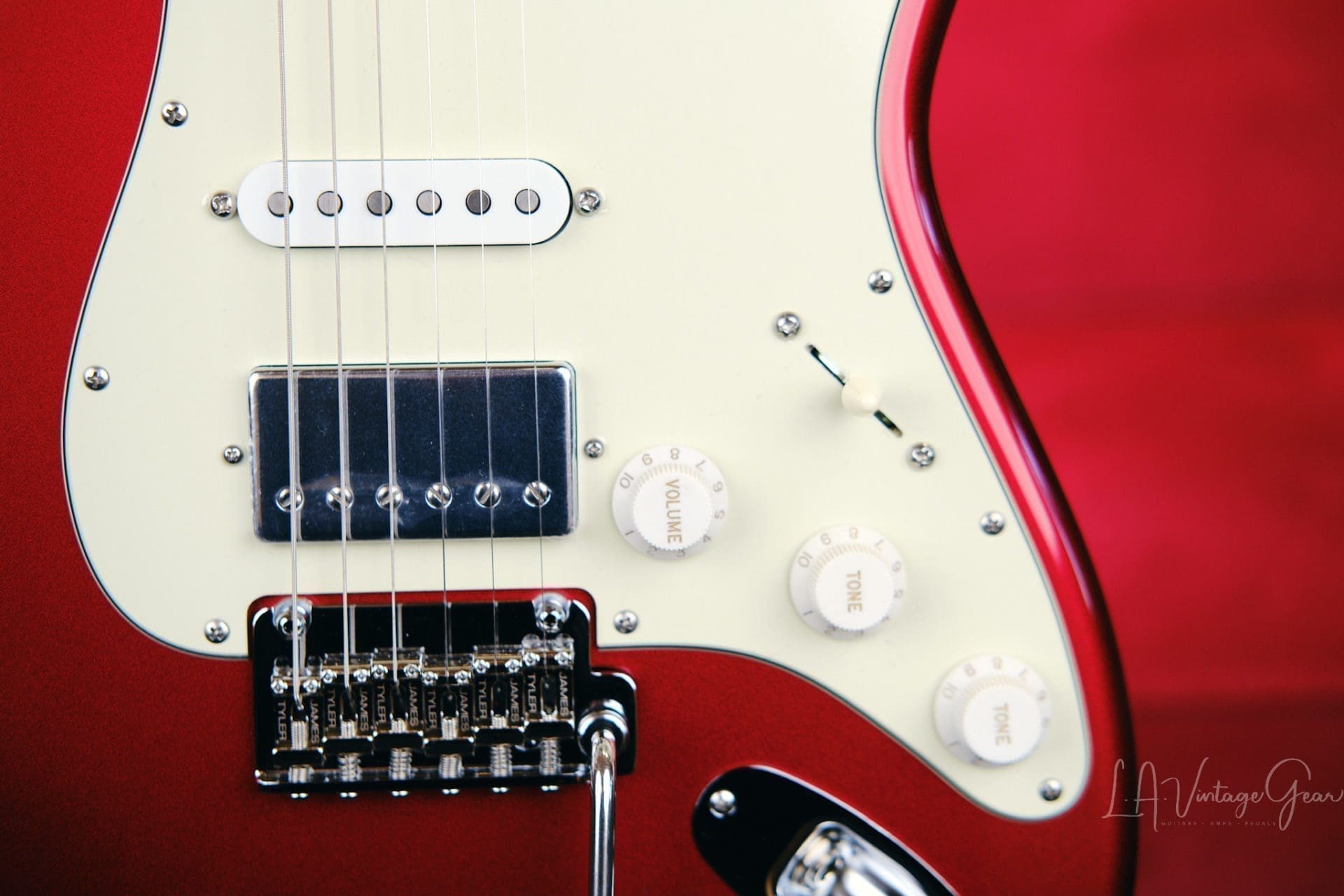 James Tyler Classic-S Electric Guitar - SSH Pickup Configuration, Candy Apple Red Finish, Standard '59 Neck - Brand New! - Image 7