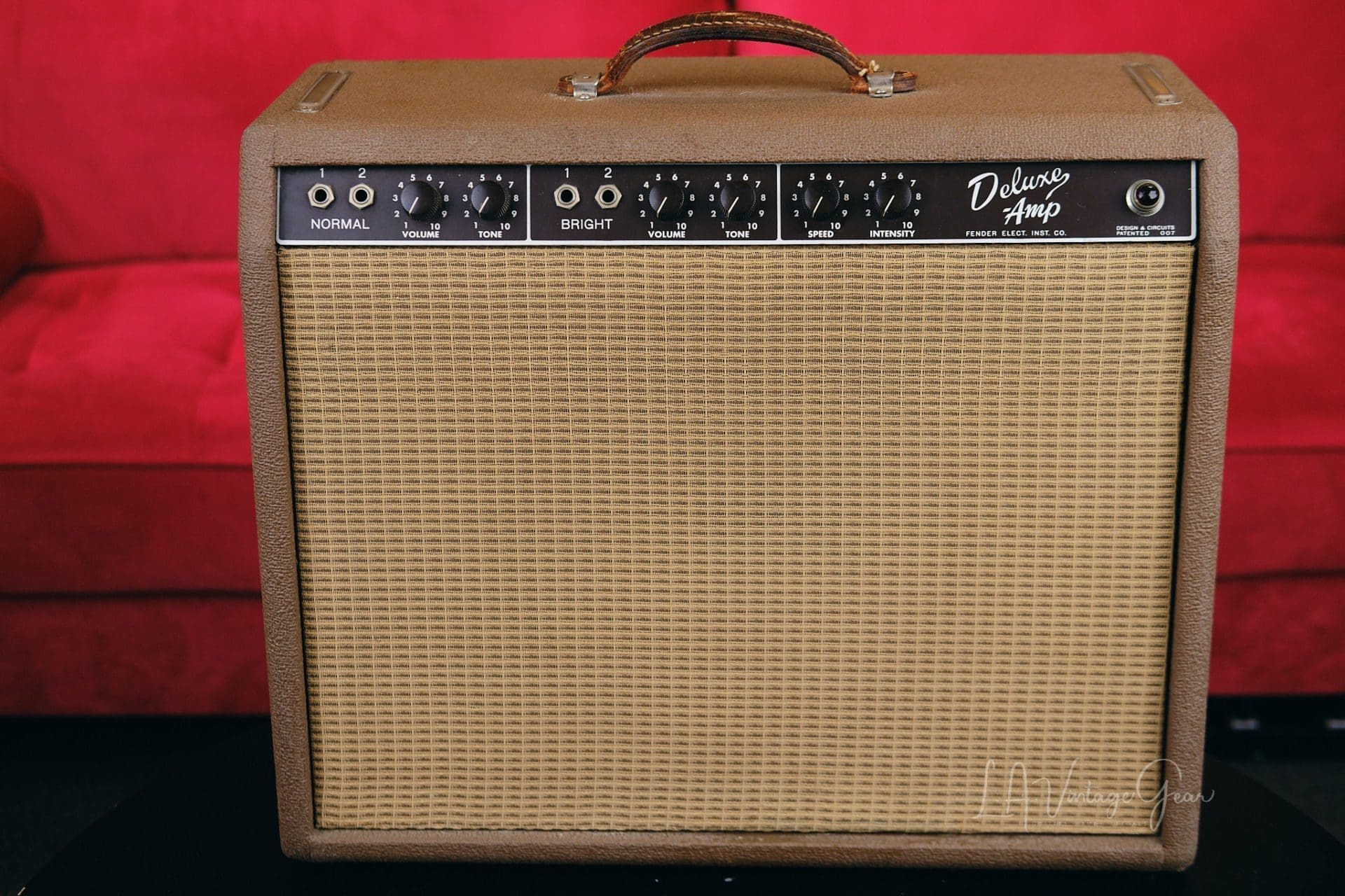 Fender 1962 Brown Deluxe Guitar Amplifier - 6G3 Circuit! Great Shape with Re-Coned Original Speaker! - Image 2
