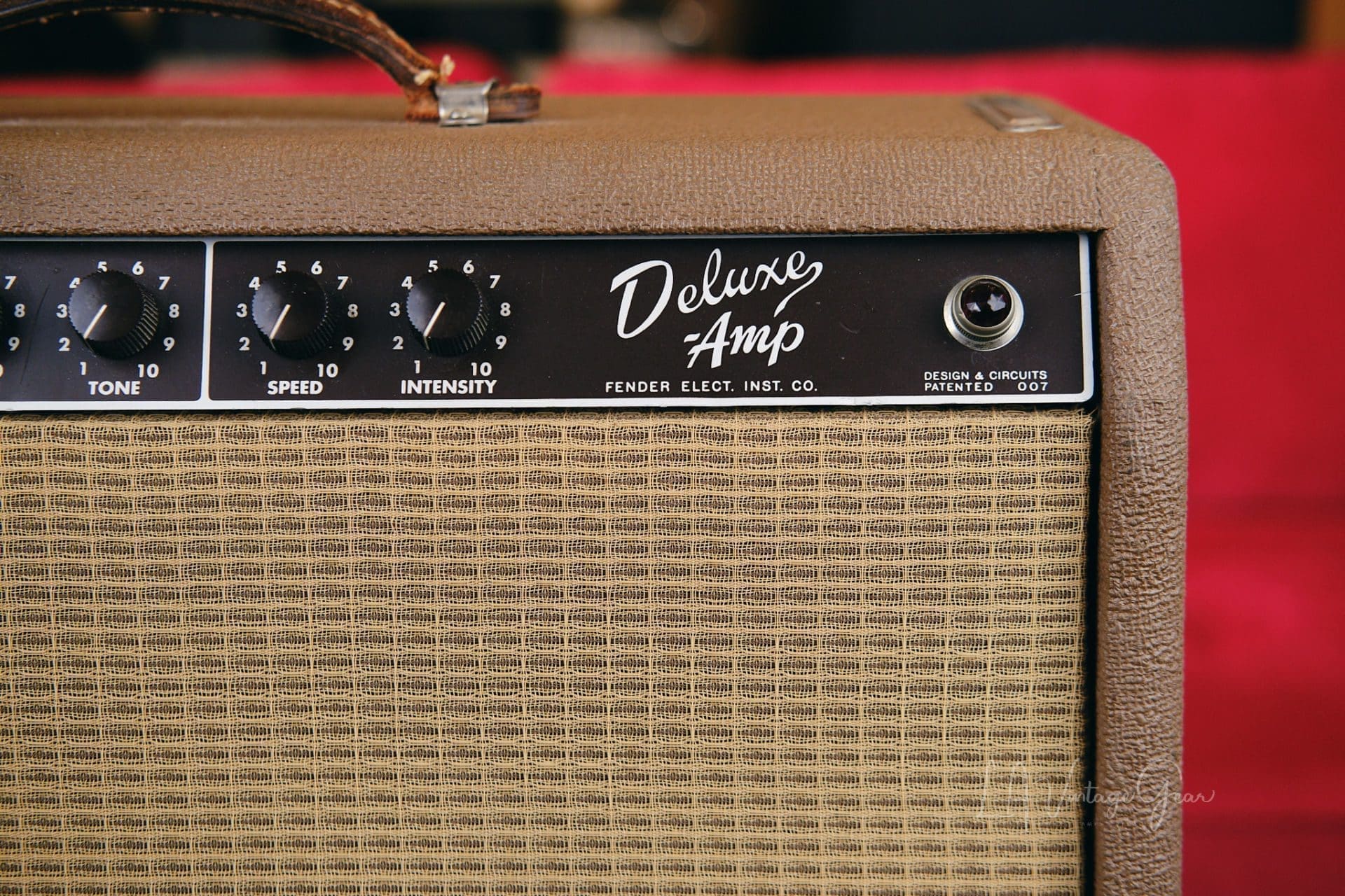 Fender 1962 Brown Deluxe Guitar Amplifier - 6G3 Circuit! Great Shape with Re-Coned Original Speaker! - Image 3
