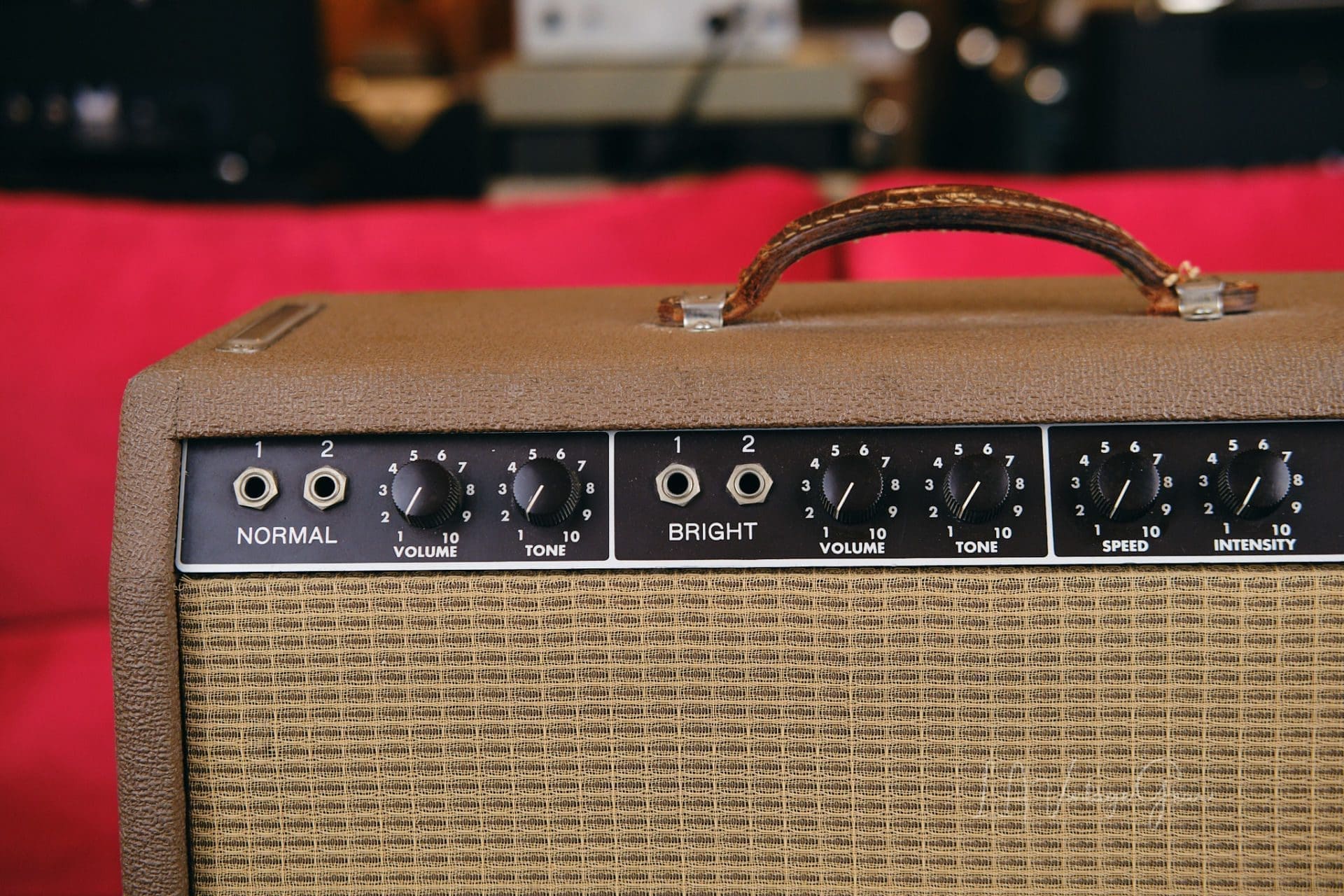 Fender 1962 Brown Deluxe Guitar Amplifier - 6G3 Circuit! Great Shape with Re-Coned Original Speaker! - Image 4