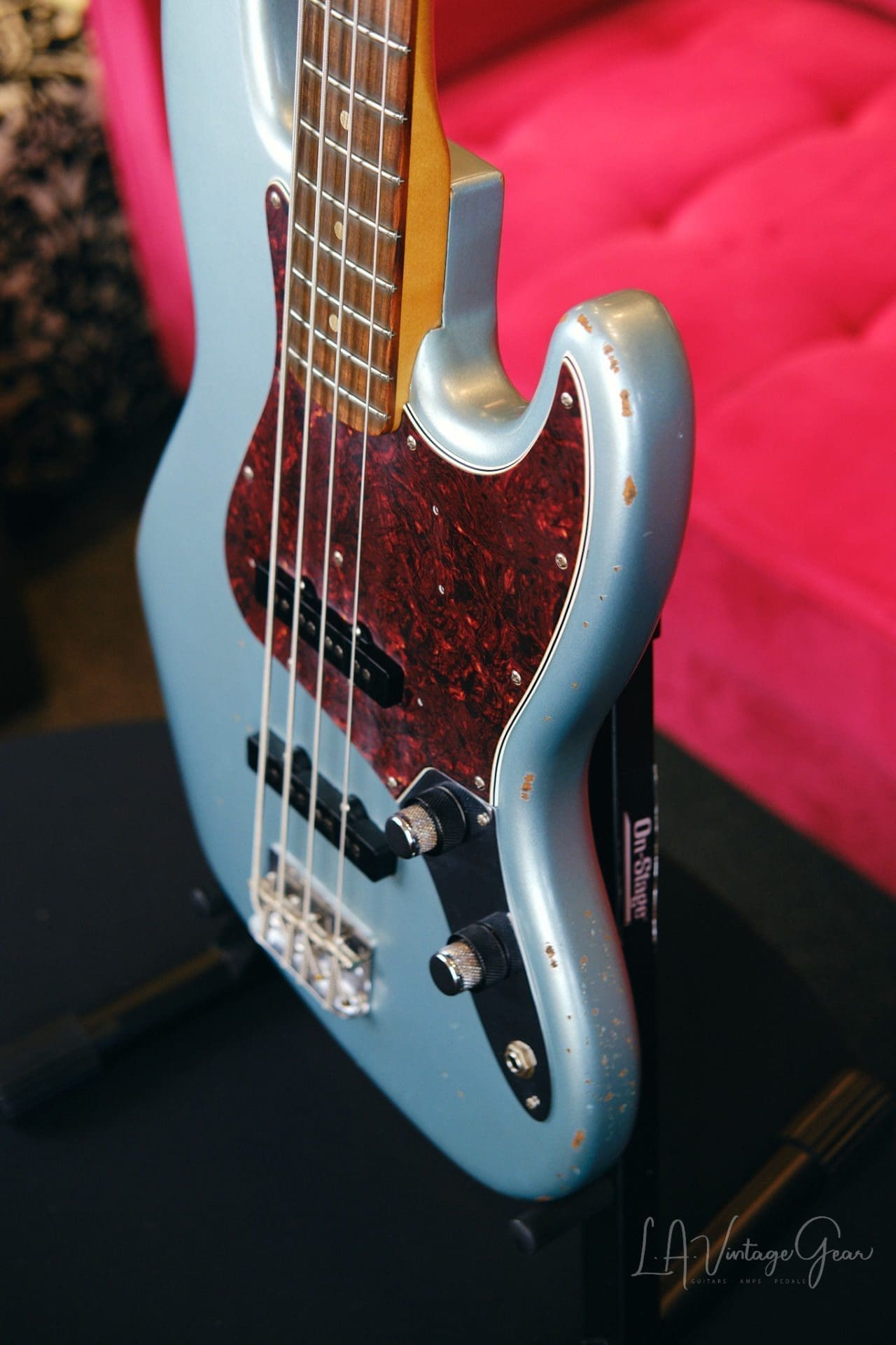 Fender 60th Anniversary Road Worn Jazz Bass In A Firemist Silver