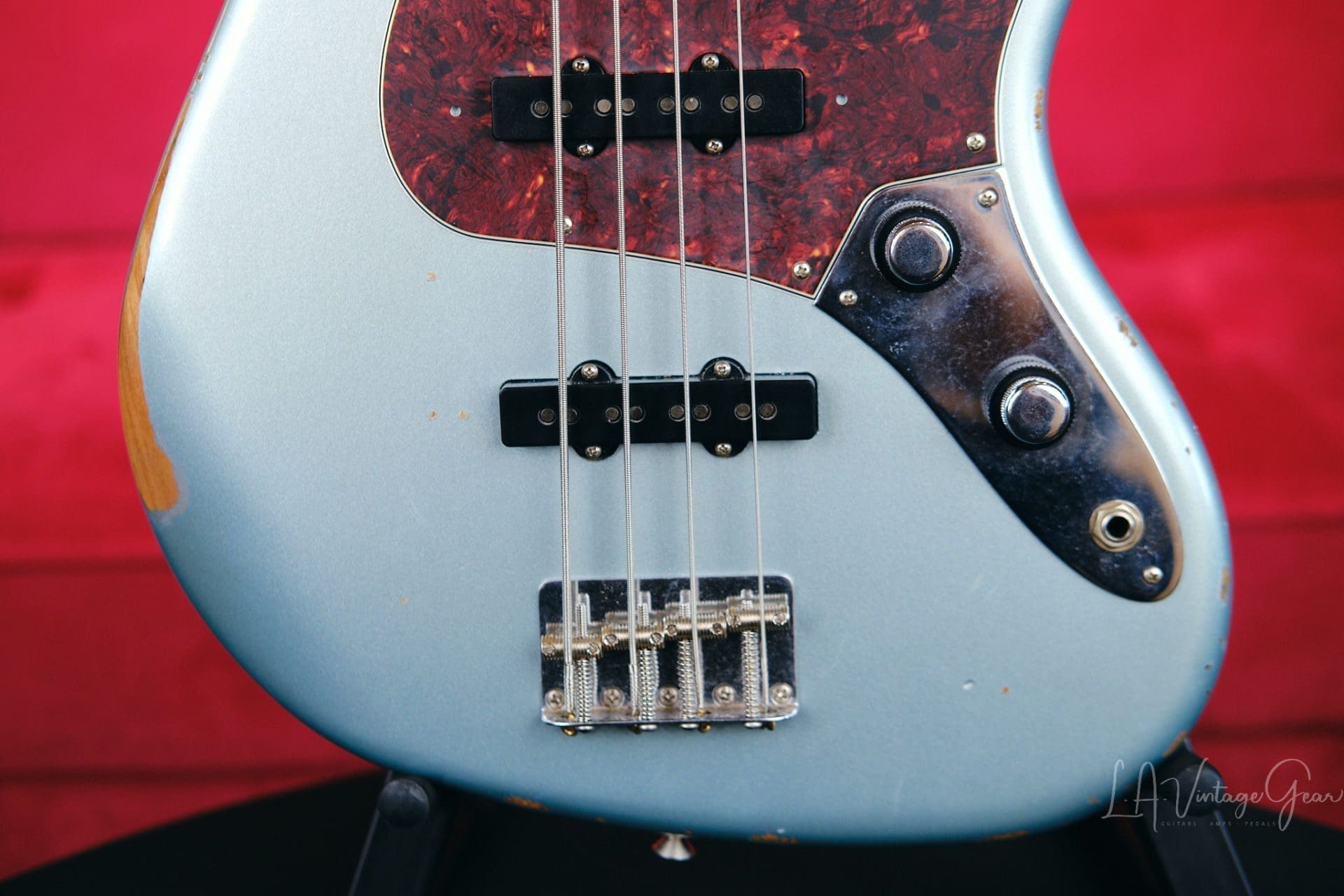 Fender 60th Anniversary Road Worn Jazz Bass In A Firemist Silver