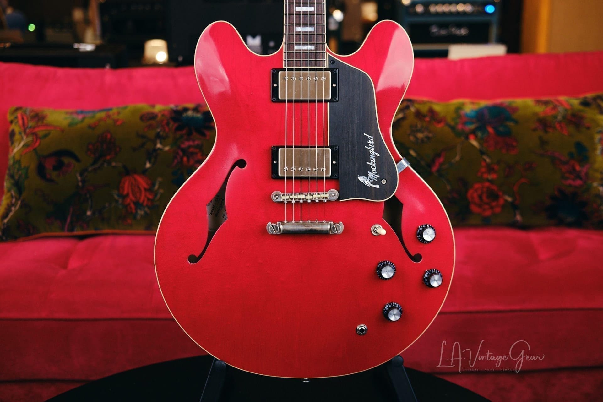 Josh Williams 'Mockingbird' JWG268 Semi-Hollowbody Electric Guitar-Cherry Red Finish & Tone Specific Deluxe Pickups! - Image 3
