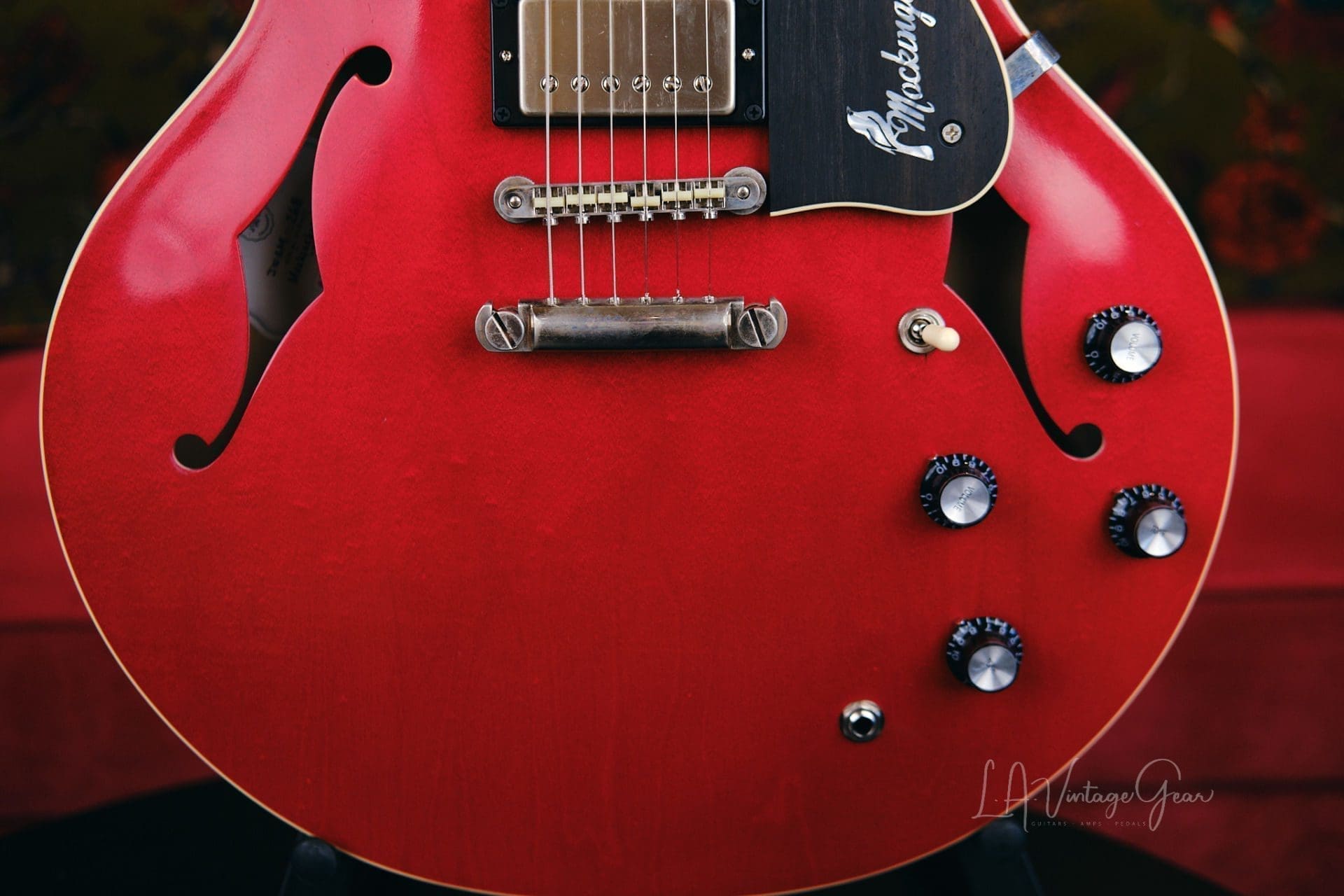 Josh Williams 'Mockingbird' JWG268 Semi-Hollowbody Electric Guitar-Cherry Red Finish & Tone Specific Deluxe Pickups! - Image 5