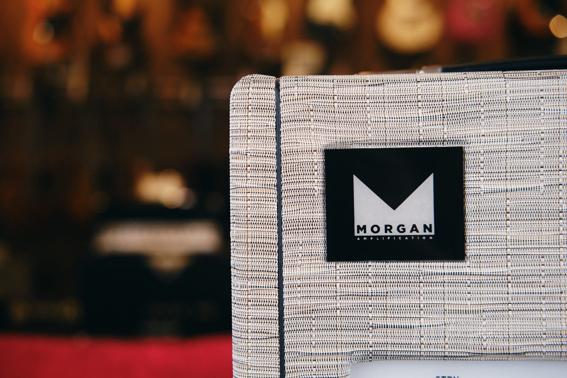 Morgan AC40 Deluxe 40w Guitar Head & 1x12 Matching Cab - Driftwood Finish & 12" Celestion Alnico Gold Speaker! - Image 3