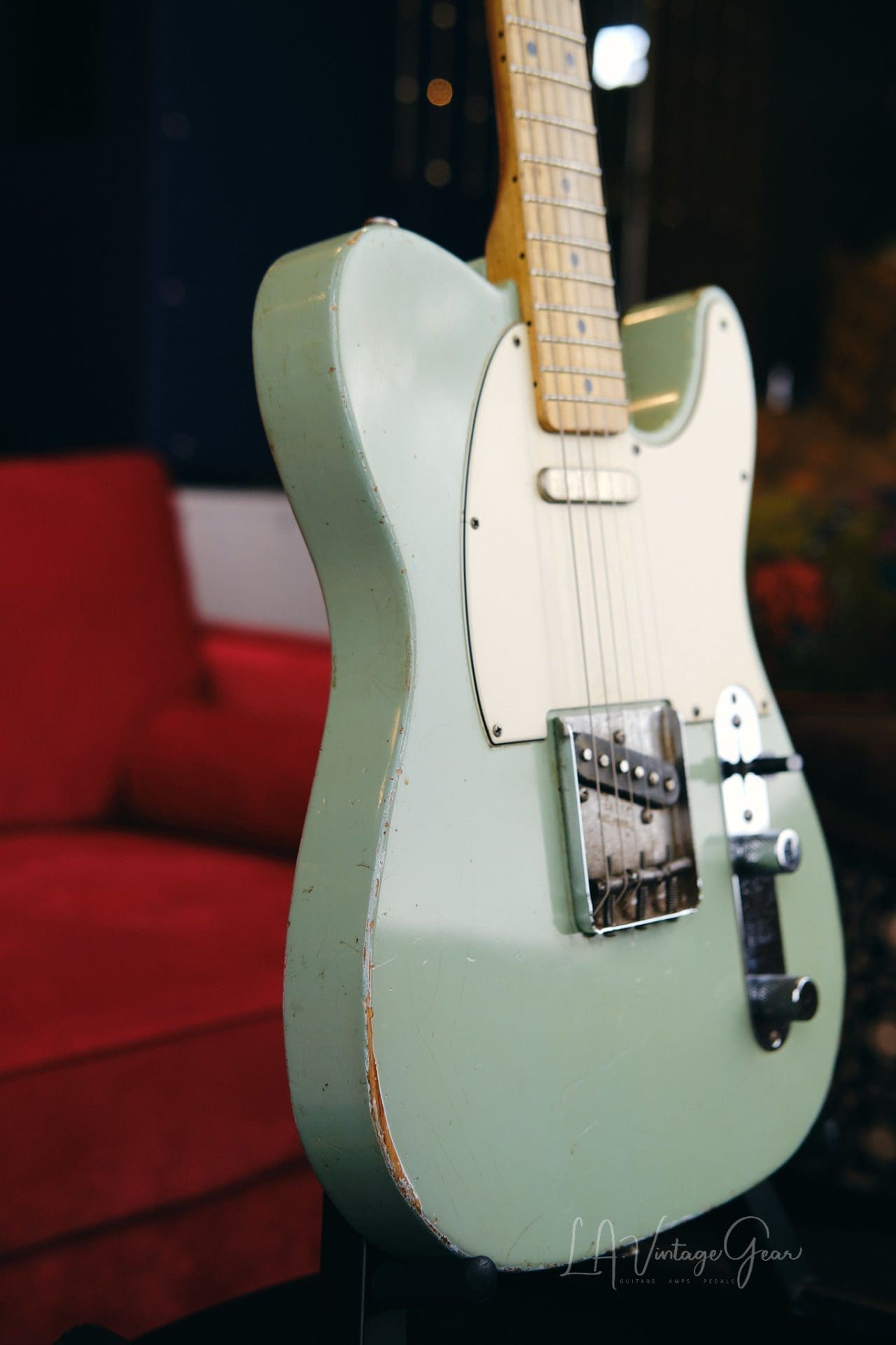 Danocaster Single Cut Electric Guitar – Seafoam Green Finish