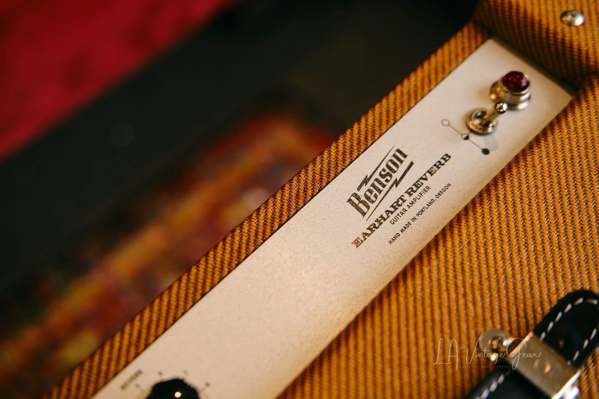 Benson Earhart Reverb 1x12 15 Watt Combo Guitar Amplifier - Tweed Finish and In Stock! - Image 4