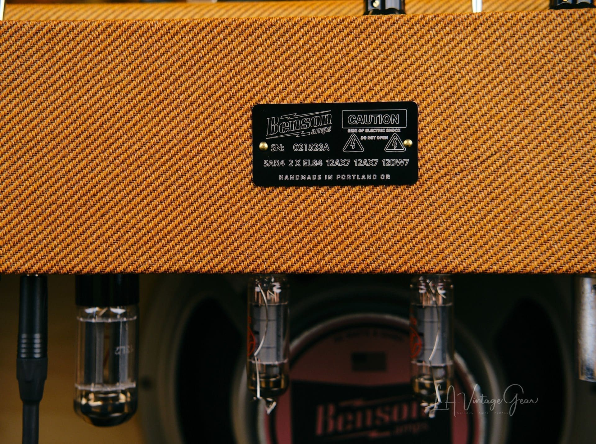 Benson Earhart Reverb 1x12 15 Watt Combo Guitar Amplifier - Tweed Finish and In Stock! - Image 7
