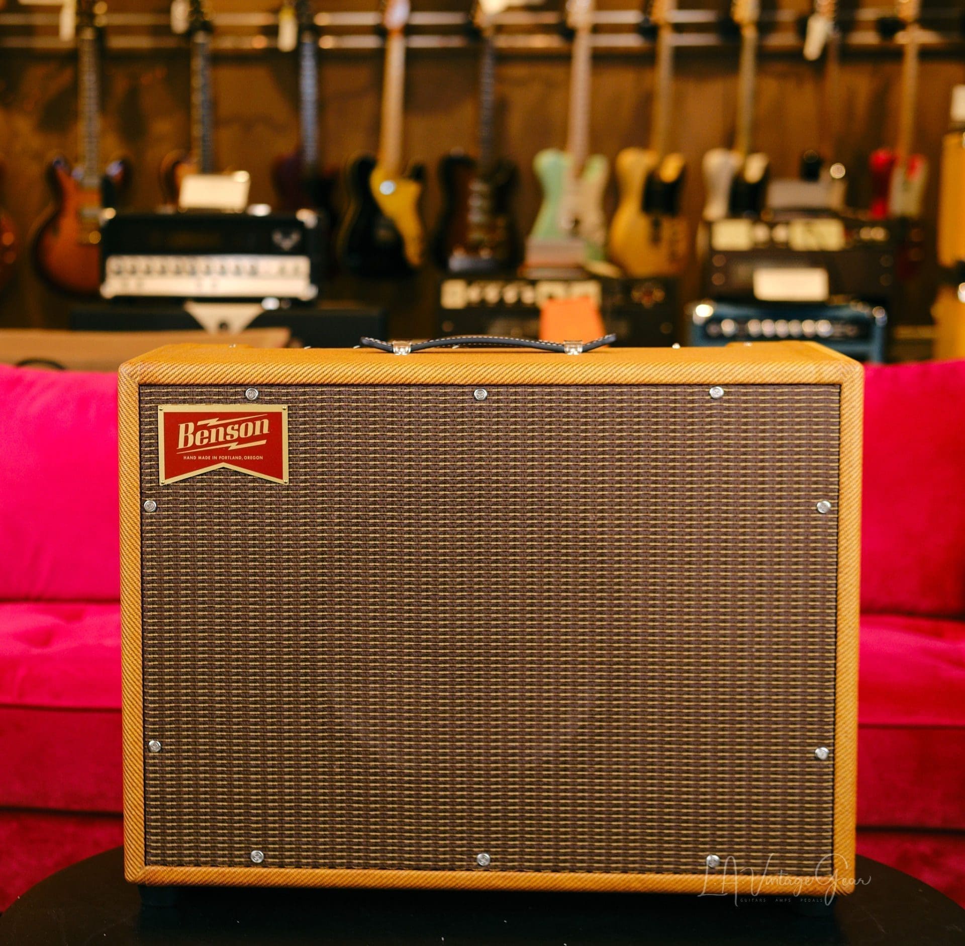 Benson Earhart Reverb 1x12 15 Watt Combo Guitar Amplifier - Tweed Finish and In Stock!