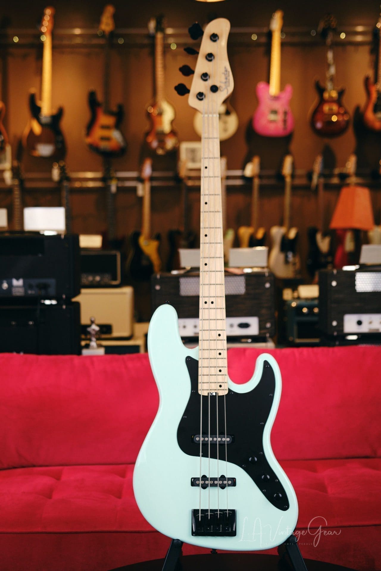 Schecter Diamond Series J4 Electric Bass Guitar - Jazz Style Bass in a Seafoam Green Finish! Mint!