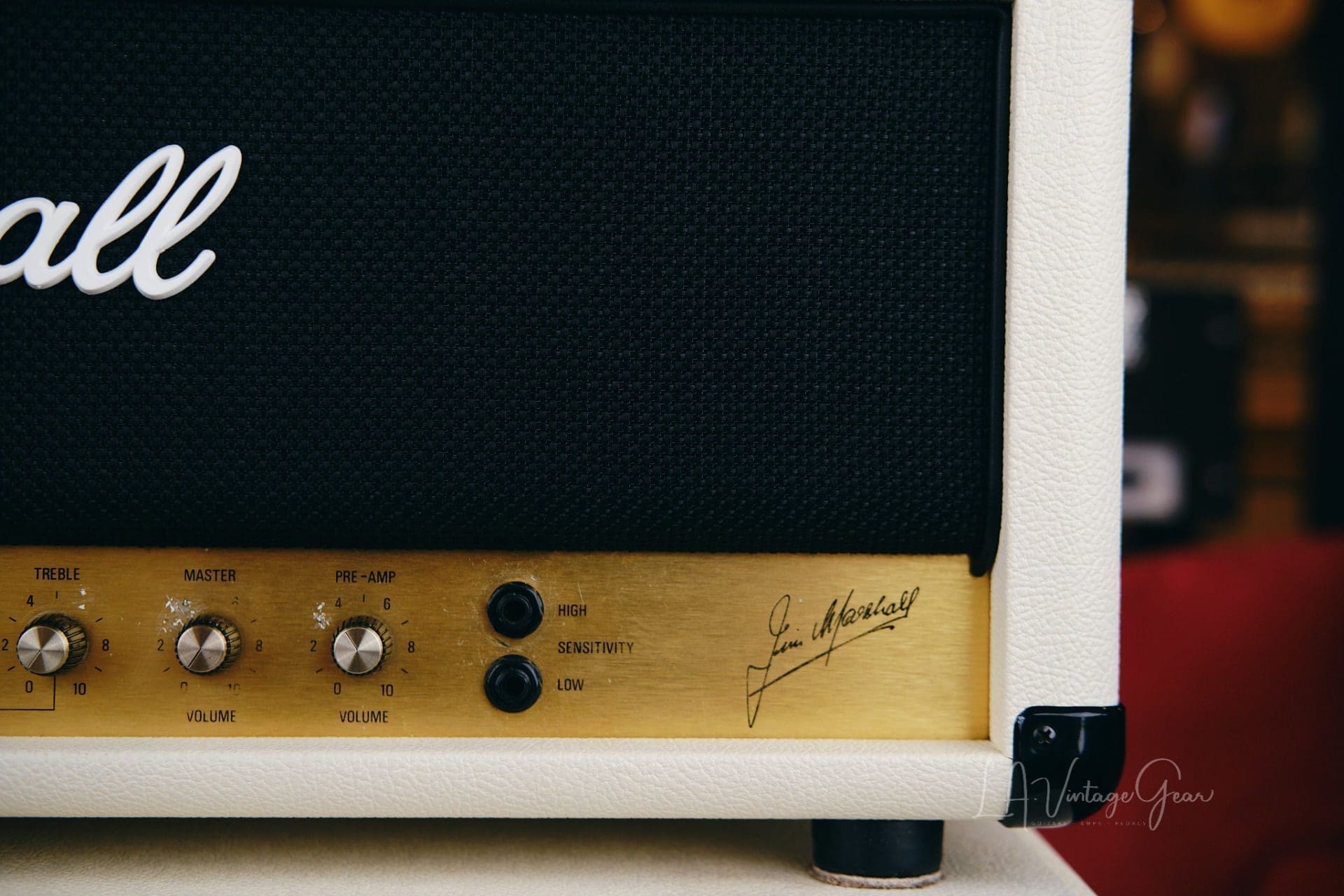 Marshall 1981 JCM800 MK2 Master Model Lead 100 Watt Head & 4x12 Cab - Re-Covered by Kerry Wright, with Celestion Rola G12-65 Speakers - Image 4