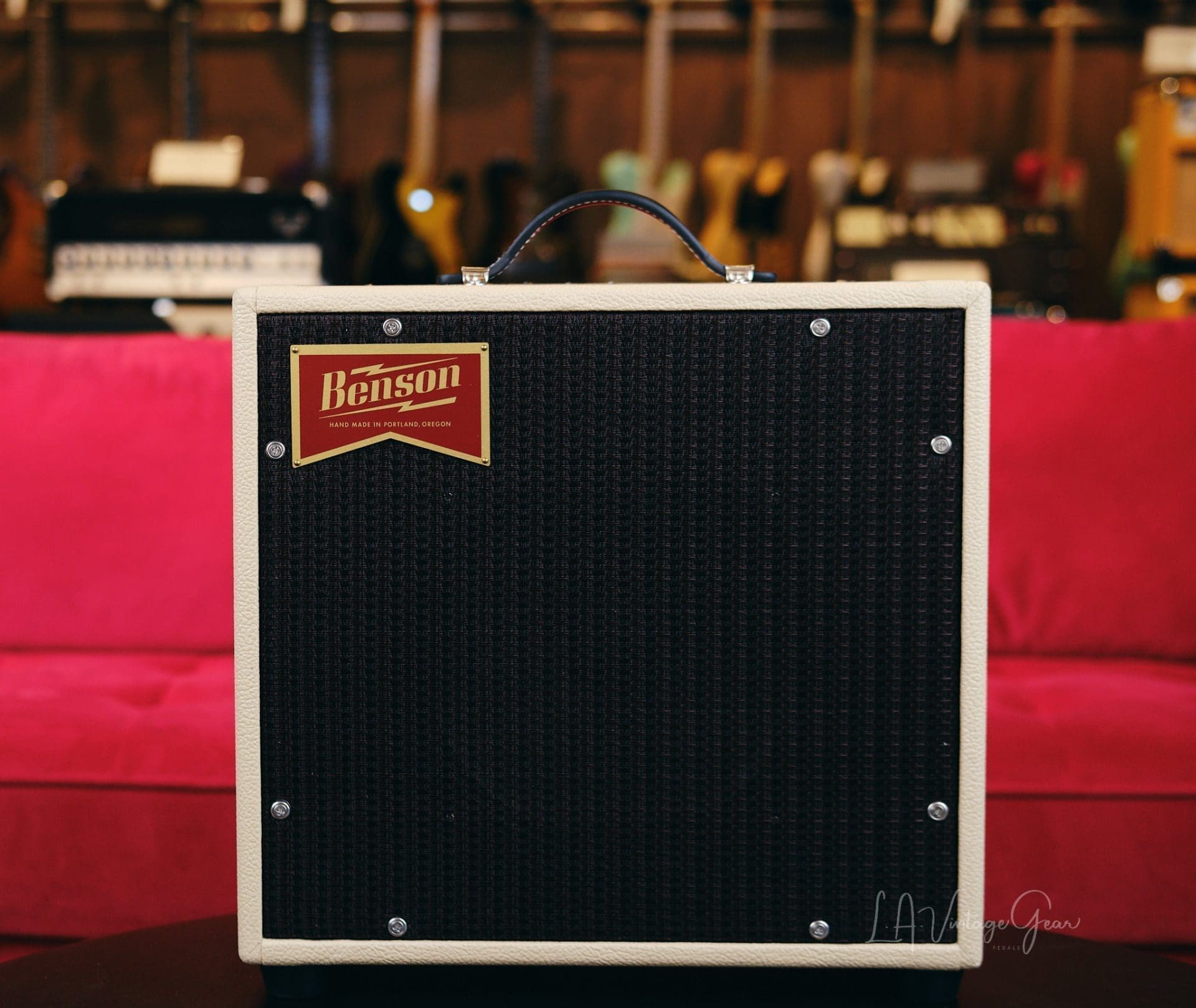 Benson Vinny Reverb 1x10 Combo 5 Watt Guitar Amplifier - Cream Tolex Finish & Brown Grill!